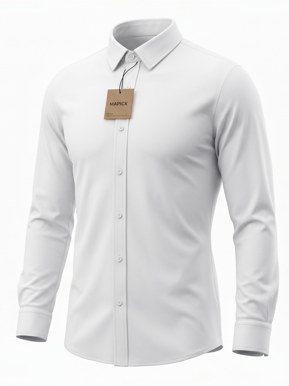 🆕 MAPICK Men Long Sleeve Wrinkle Free Dress Shirt M